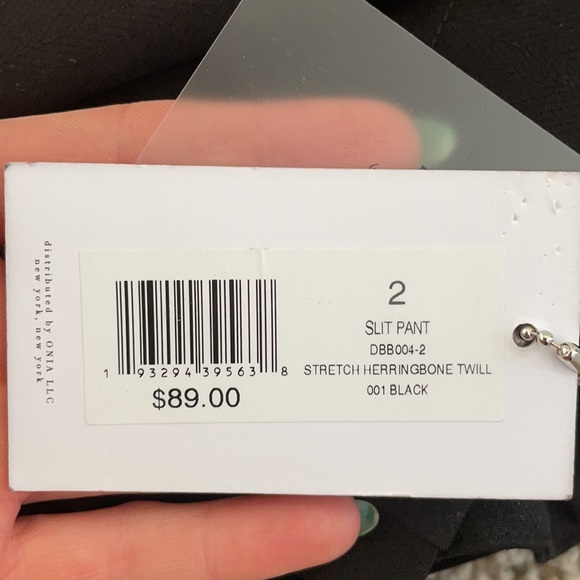 Weworewhat SLIT STRETCH HERRINGBONE TWILL PANT NWT - Picture 7 of 7